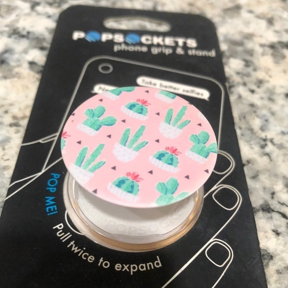 Pink Cactus Popsocket